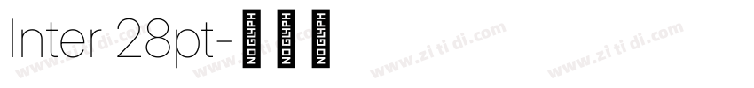 Inter 28pt字体转换